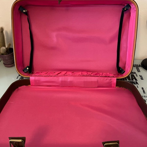 Nail suitcase used, brown, fashion, durable
