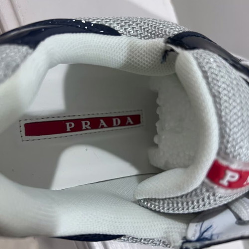 Prada Cups Blue and White Shoes new, size 42