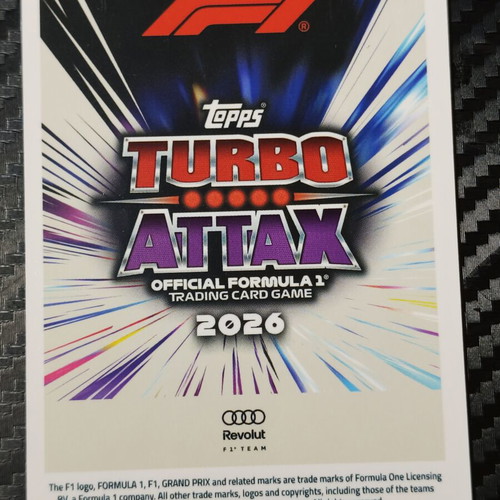 Nico Hülkenberg Turbo Chrome Parallel Card 2026 Topps F1 Turbo Attax