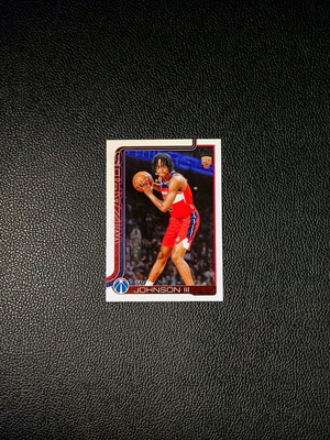 2025 Topps Tre Johnson III Rookie Base Washington Wizards card new
