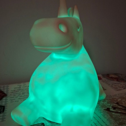 Unicorn lamp like new with automatic color changing