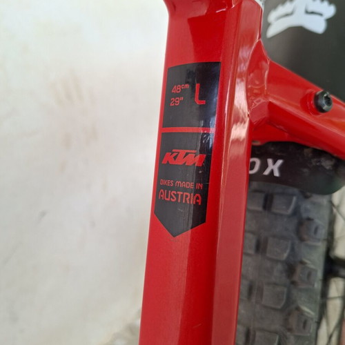 KTM Macina 291 Mountain Bike used, 27 inch, disc brakes, red