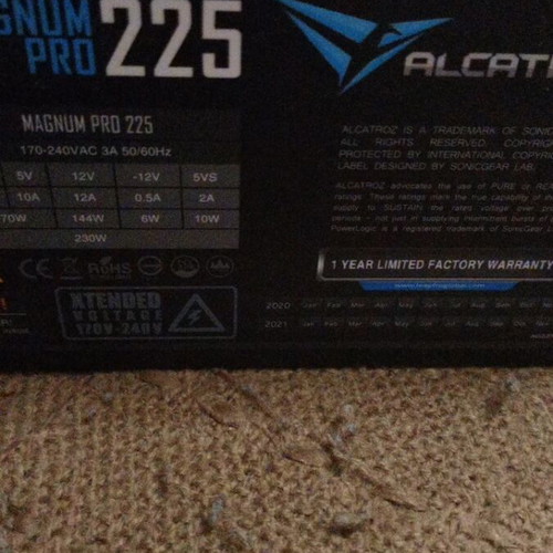 Power supply 170-240 Magnum Pro used Alcatroz