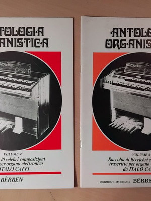 Antologia Organistica τόμοι 4 και 6 βιβλία για αρμόνιο σαν καινούργια, ιταλικά