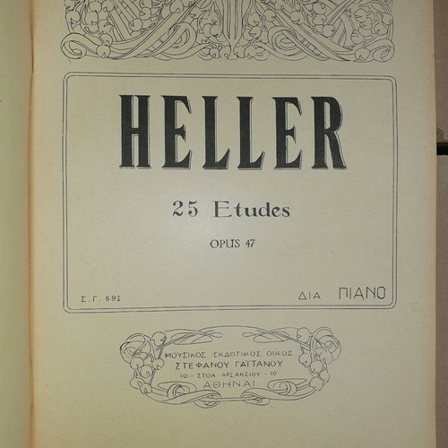Heller 25 Etudes Op 47 for Piano new