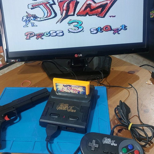 Retro Console for 8 Bit Cartridge used with Earthworm Jim Game