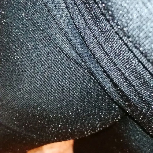 Elegant pants new, black glitter bell-bottom with elastic waist