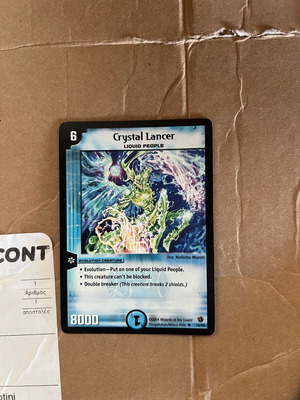 Duel Masters Crystal Lancer card used