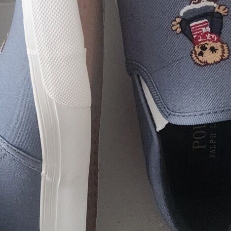 Polo Ralph Lauren Keaton Bear Slip-On shoes new, size 28, turquoise