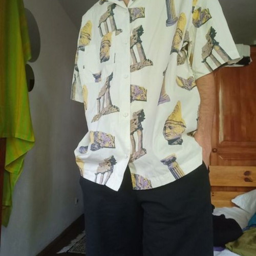 H&M shirt brand new, colorful yellow, big size