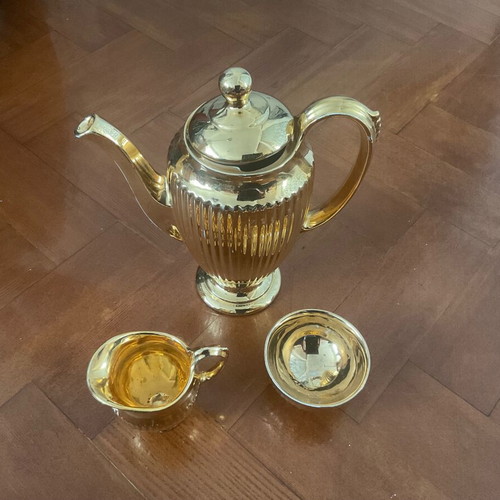 Τσαγιέρα τρίο Royal Winton vintage με μικρό ξεθώριασμα στο χρυσό