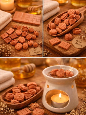 Luxury Wax Melts new with sweet honey and bakery notes