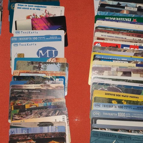 Phone cards used, pack of 150, at least 20 years old