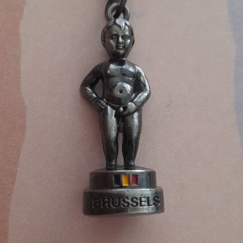 Brussels keychain, silver