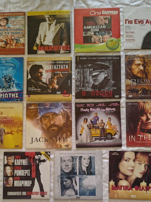 Комплект от 15 употребявани DVD с приключенски филми и субтитри