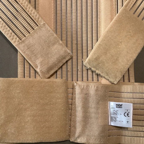 Med Textile Adjustable Back Brace in Beige, like new, Small