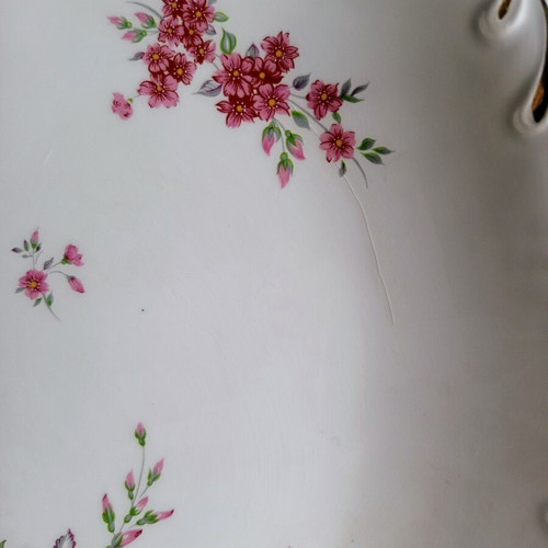 Square plate J&G Meakin England used, collectible porcelain MC 604
