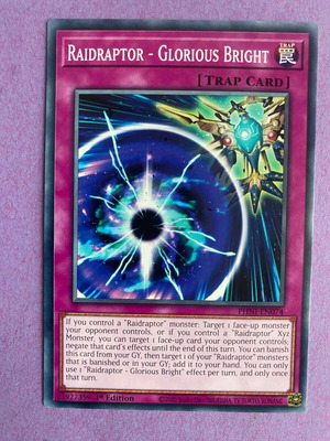 Raidraptor - Glorious Bright Yu-Gi-Oh card like new