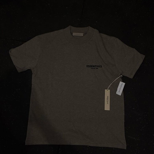 Essentials Fear of God light grey crewneck T-shirt, size S