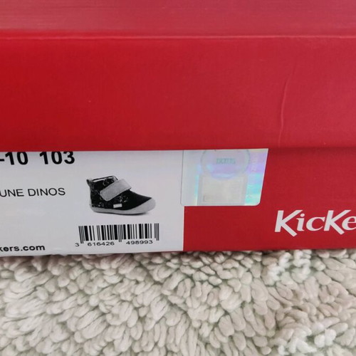 Kickers Sabio marine jaune dinos boots size 19 new