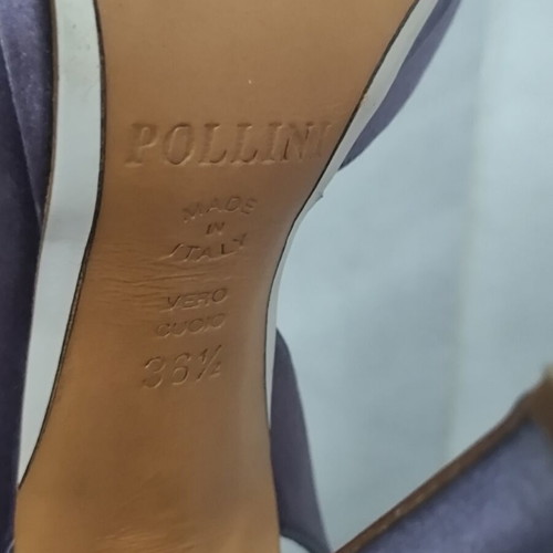 Pollini mule σατέν μωβ πέδιλα νούμερο 36,5
