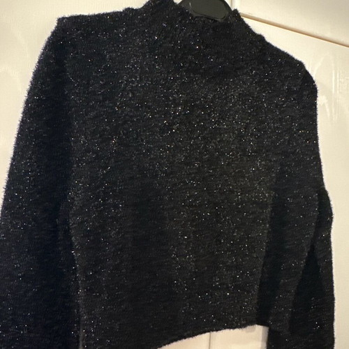 Mango medium black winter shirt like new