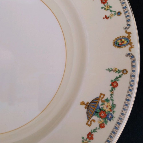 Antique Johnson Bros The Adam set of 2 serving plates, England