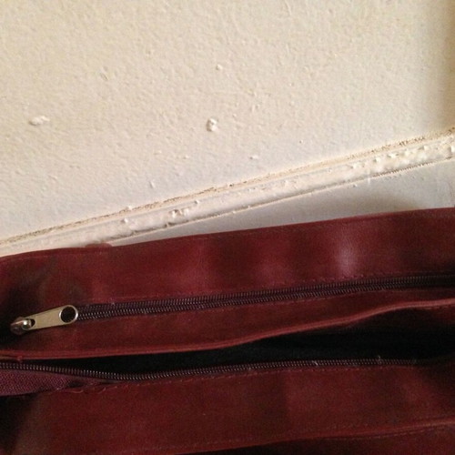 Vintage Delany shoulder bag used, red