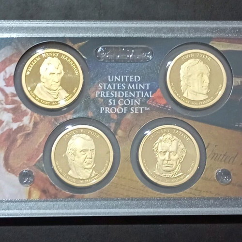 Proof set of 4 US dollar coins 2009 with original box and certificate