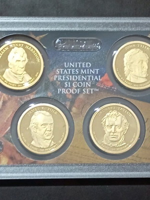Proof set of 4 US dollar coins 2009 with original box and certificate