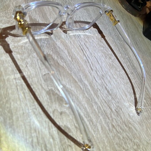 Chrome Hearts glasses, white and gold