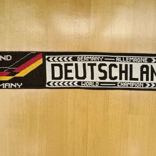Germany 90s scarf new, double-sided