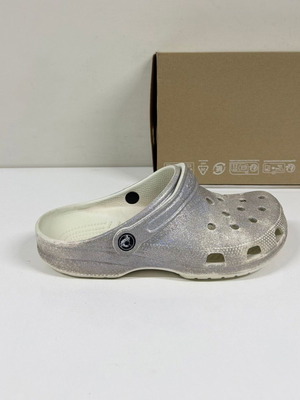 Crocs Classic Glitter τσόκαρα μεταχειρισμένα, μέγεθος 39, γκρι