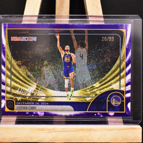 Stephen Curry Highlights NBA Hoops card /99