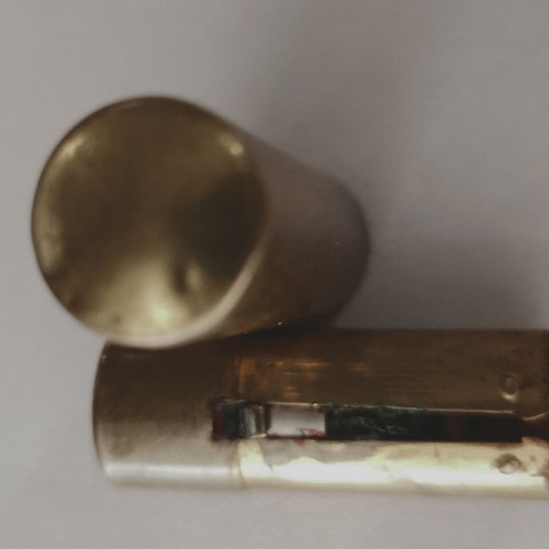 Michel Cosmetics Red Venus lipstick used, New York, made in America