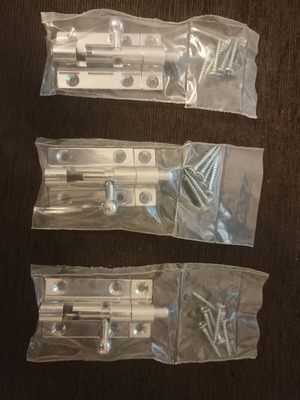 Nickel Bolts new, set of 3 pieces