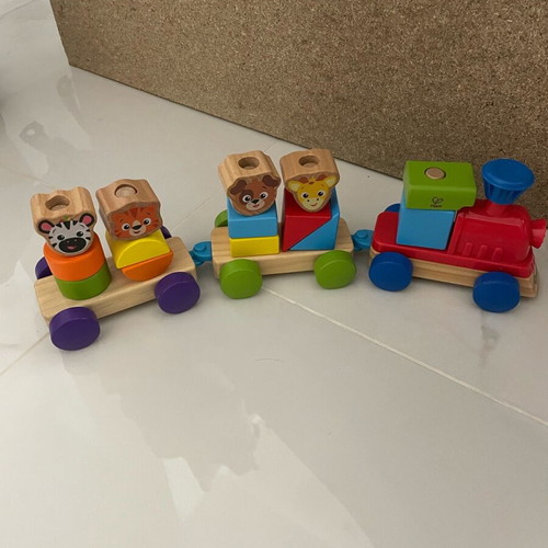 Hape wooden train like new