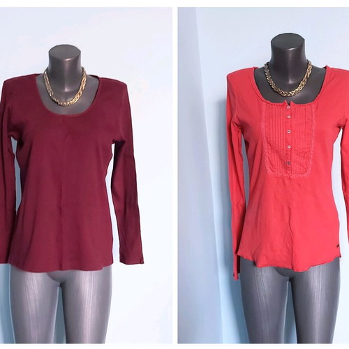 Women's blouses H&M and La Redoute like new, cotton and lycra