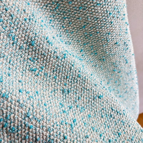 Zara dress like new, mini knit beige with turquoise