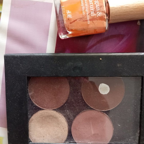 Wycon Cosmetics eyeshadows and nail polish for smoky eye like new