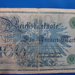 100 Mark Banknote Germany 1908 used