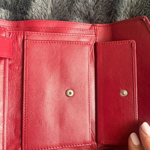 Franco women's leather wallet like new, red