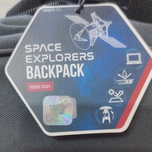 NASA Artemis limited edition backpack new, gray