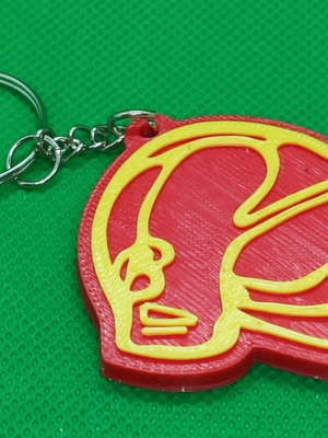 Πυροσβεστικό κράνος μπρελόκ σαν καινούργιο σε 2χρωμη εκτύπωση