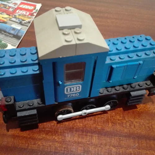 Lego 7760 Diesel Shunter Locomotive used, complete train wagon 100%