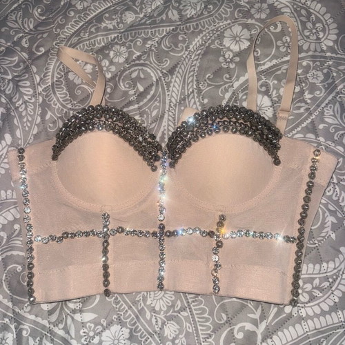 Sexy nude corset Gold Glow new, size S