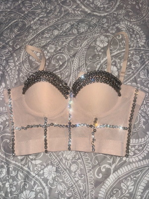 Sexy nude corset Gold Glow new, size S