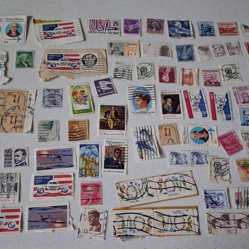 US Stamps used, collection of 520 vintage pieces