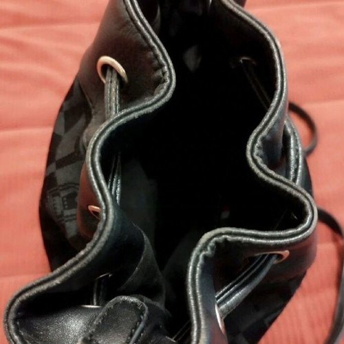 Kem crossbody bag used in black color with logo