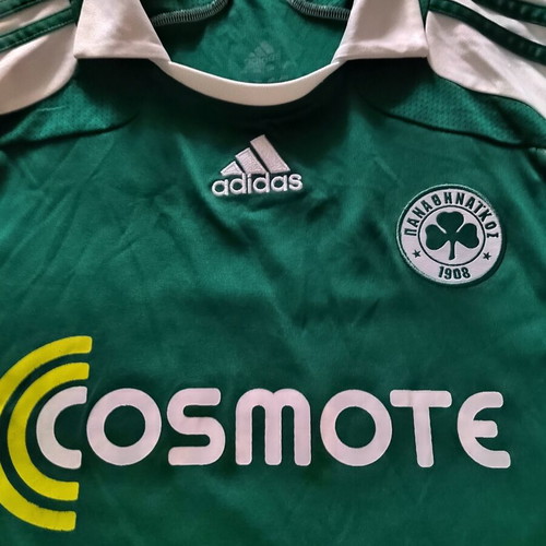 Panathinaikos Authentic Vintage 2007-08 Football Jersey Papadopoulos #11 Large